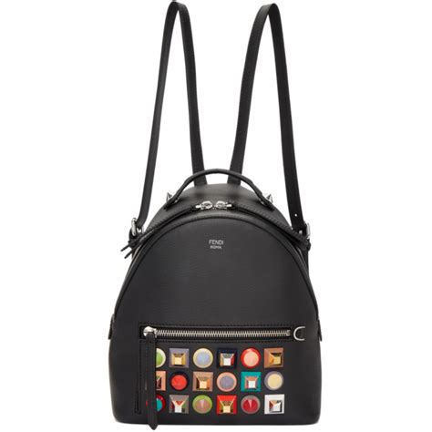 fendi zaino mini backpack|Fendi Mini Zaino Backpack in Black & Multicolor .